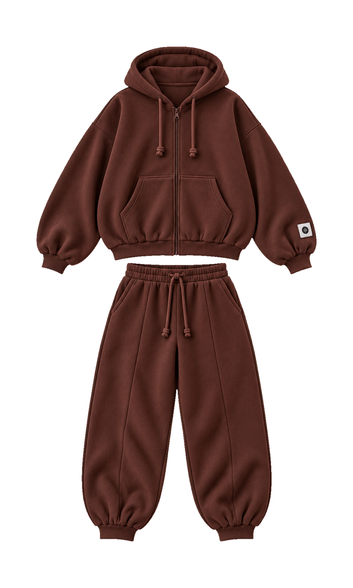 Zip Hoodie and Cuffed Jogger Set