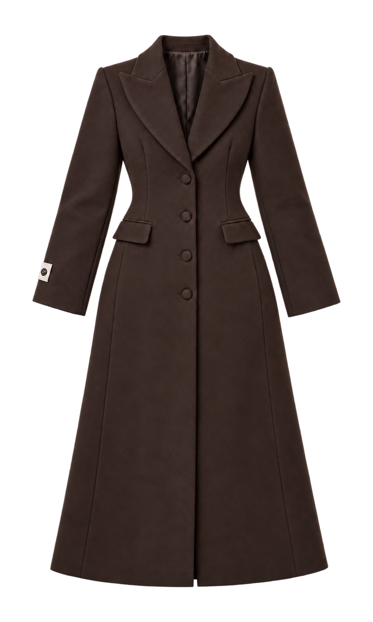 Tailored Maxi Coat with Shaped Waist