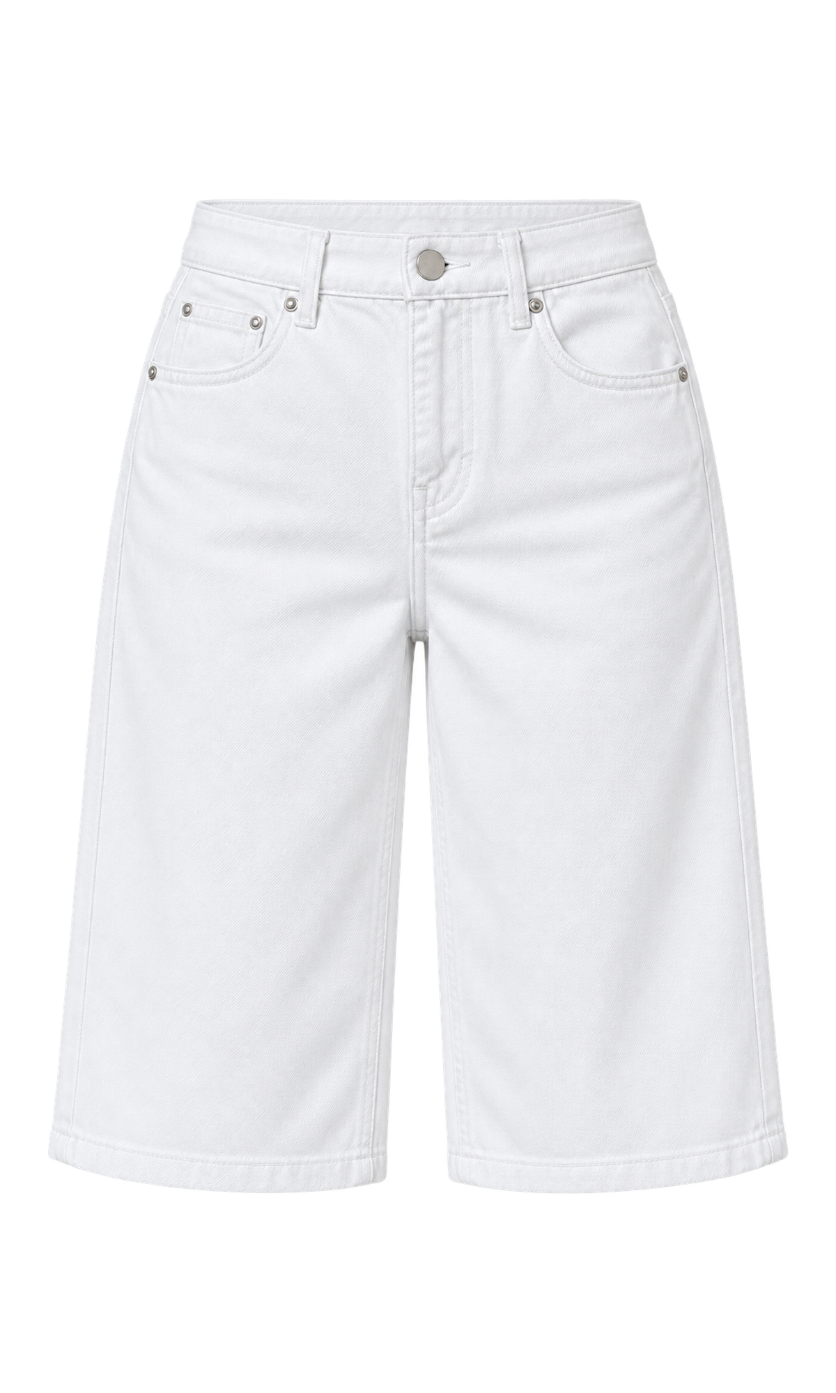 Cotton Denim Bermuda Shorts
