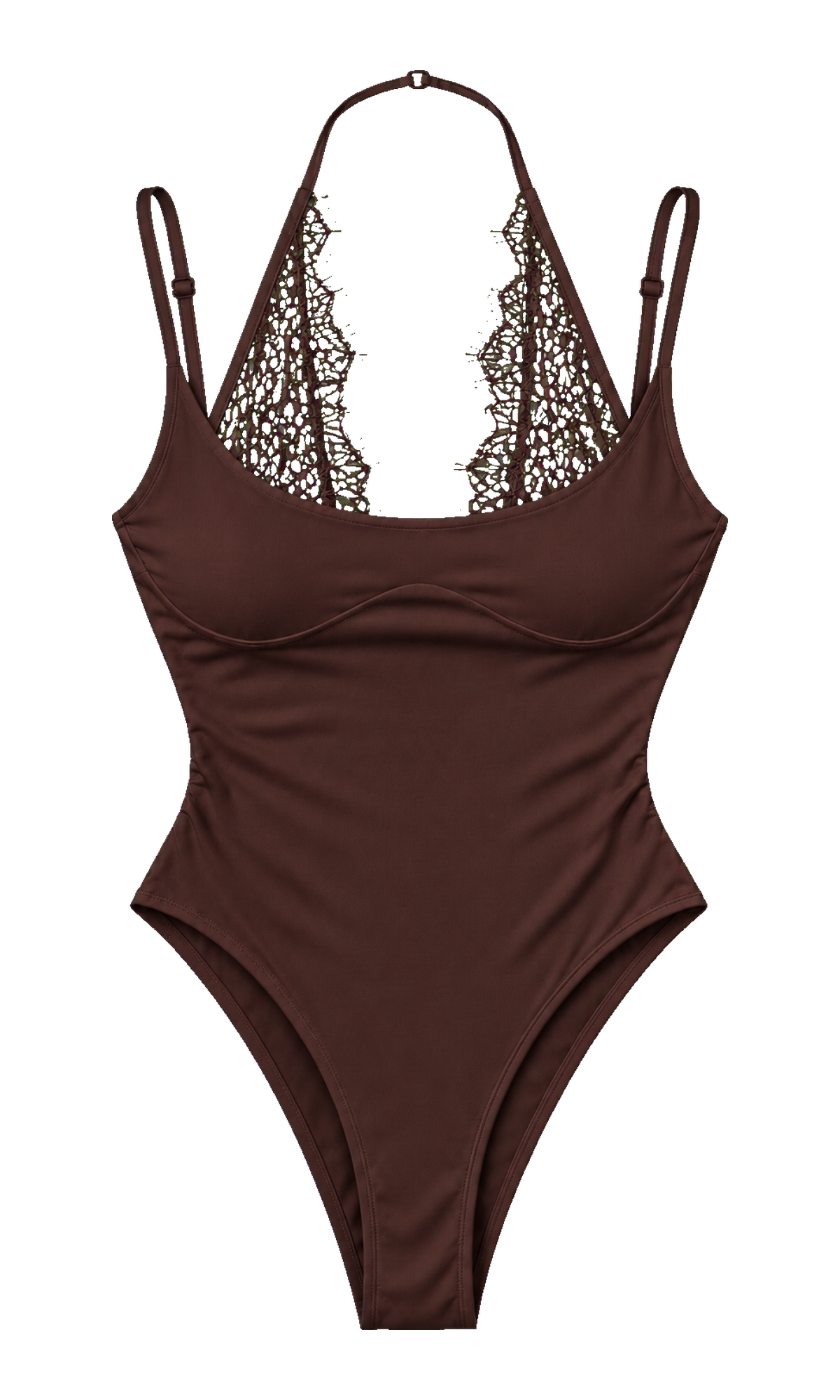 Lace-Halter Cami Bodysuit