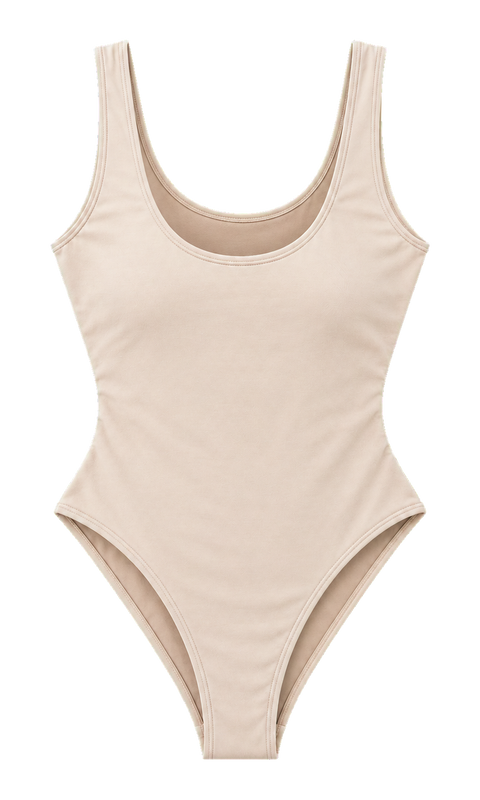 Scoop-Neck Tank Bodysuit
