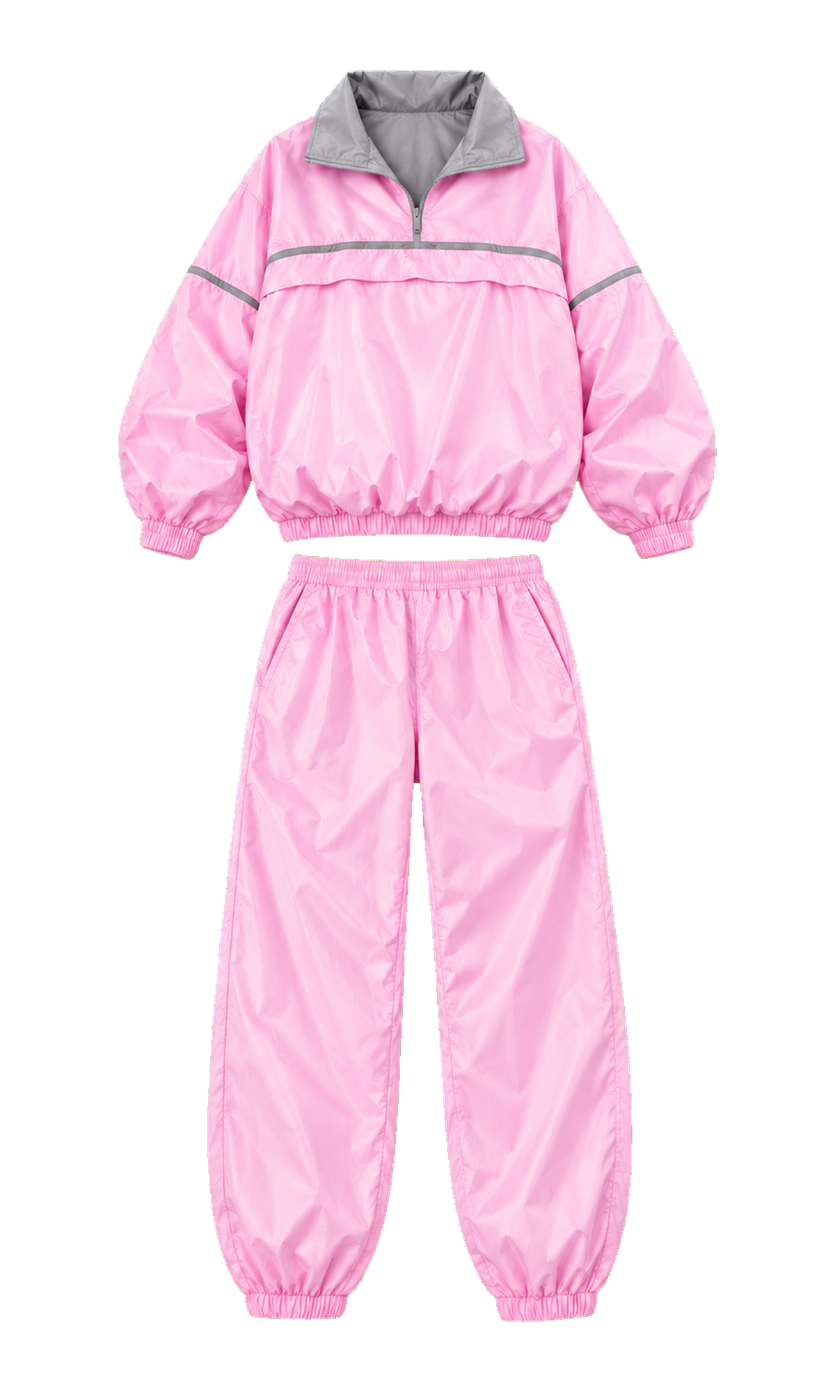Half-Zip Tracksuit with Contrast Piping
