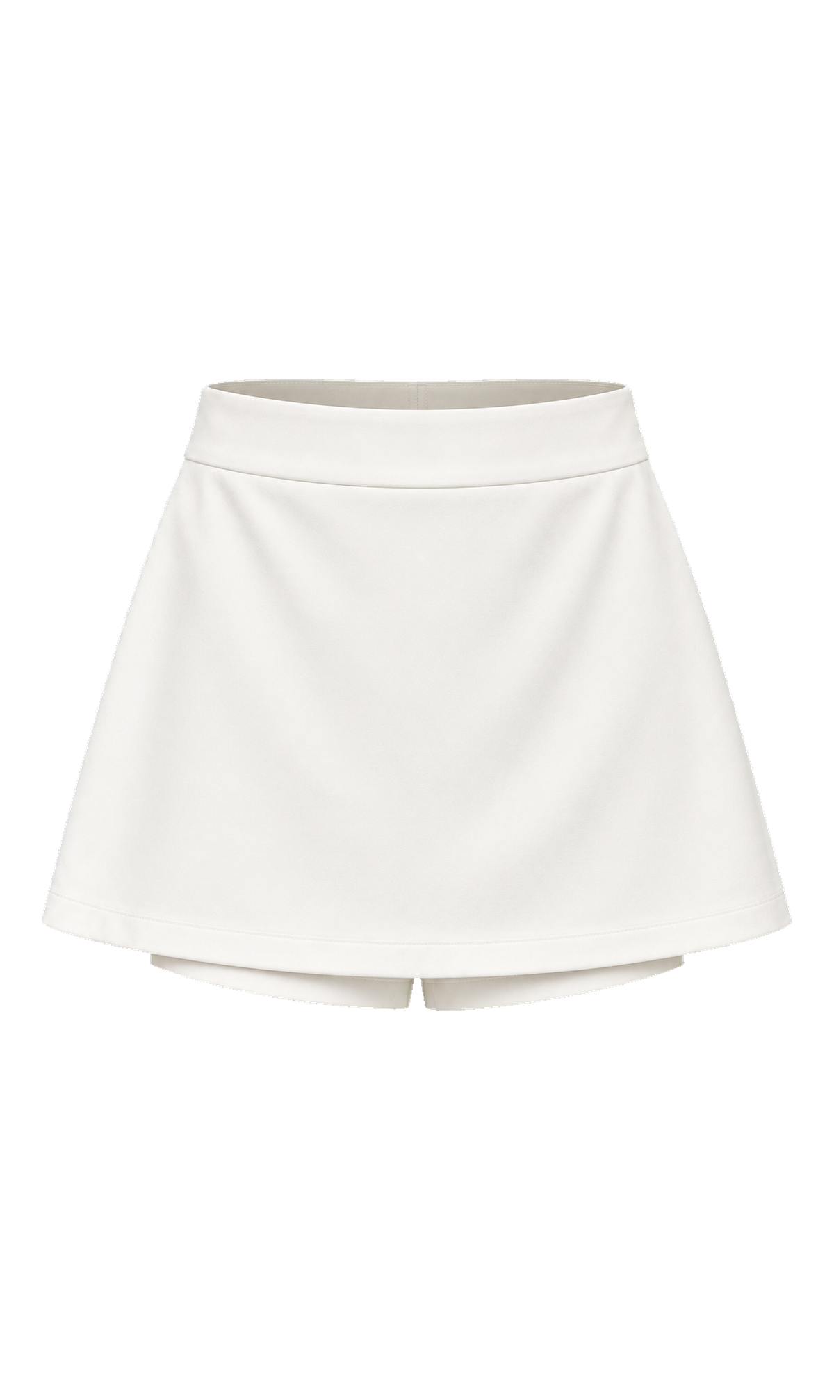 High-Waisted Tailored Mini Skort