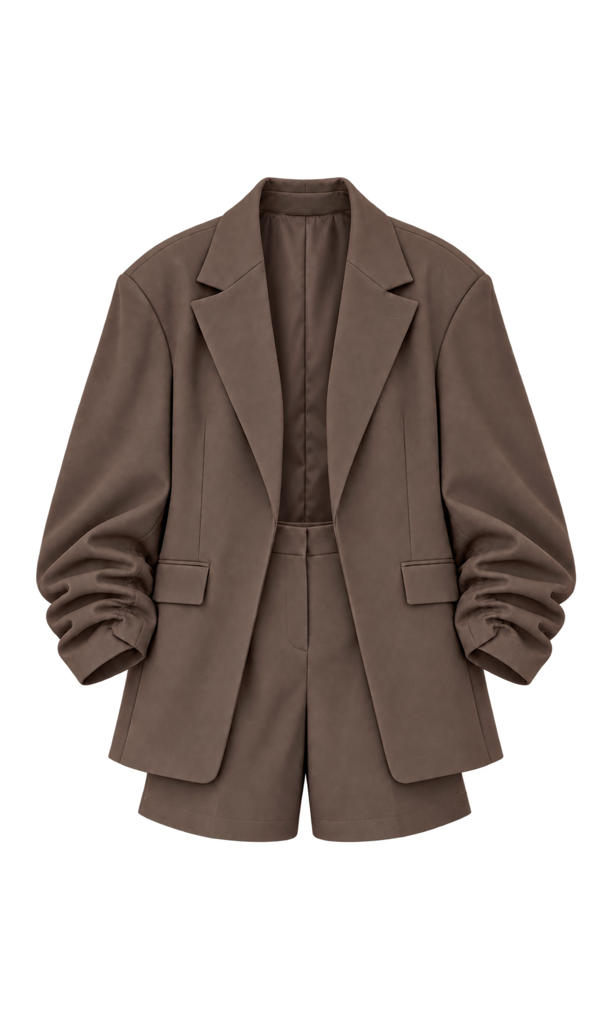 Longline Blazer and Tailored Shorts Set
