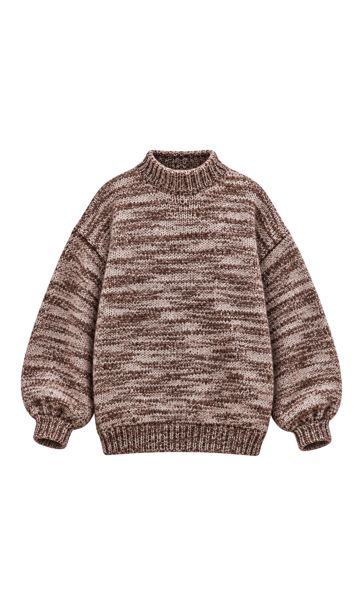 Oversized Marl-Knit Sweater
