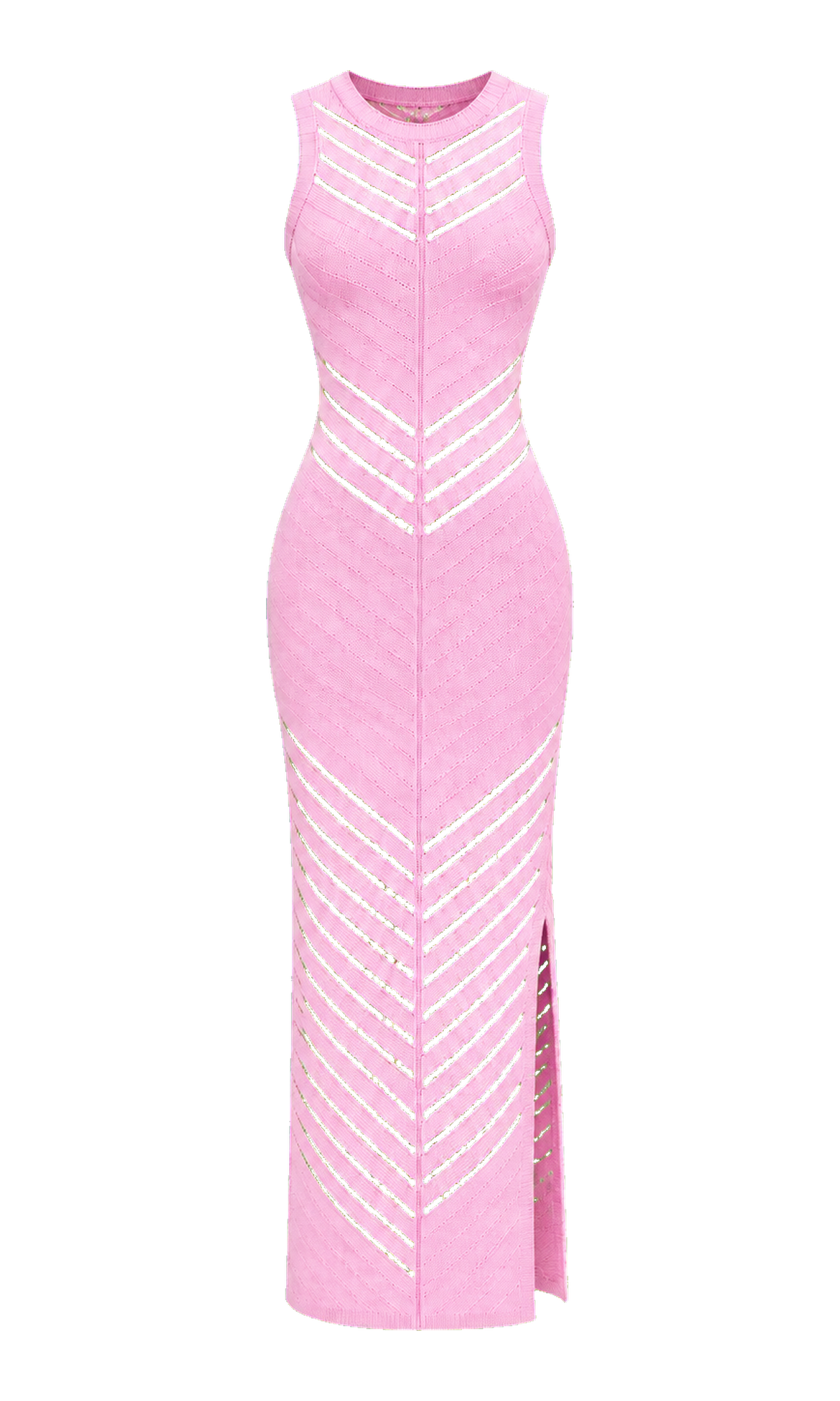 Openwork Sleeveless Maxi Dress