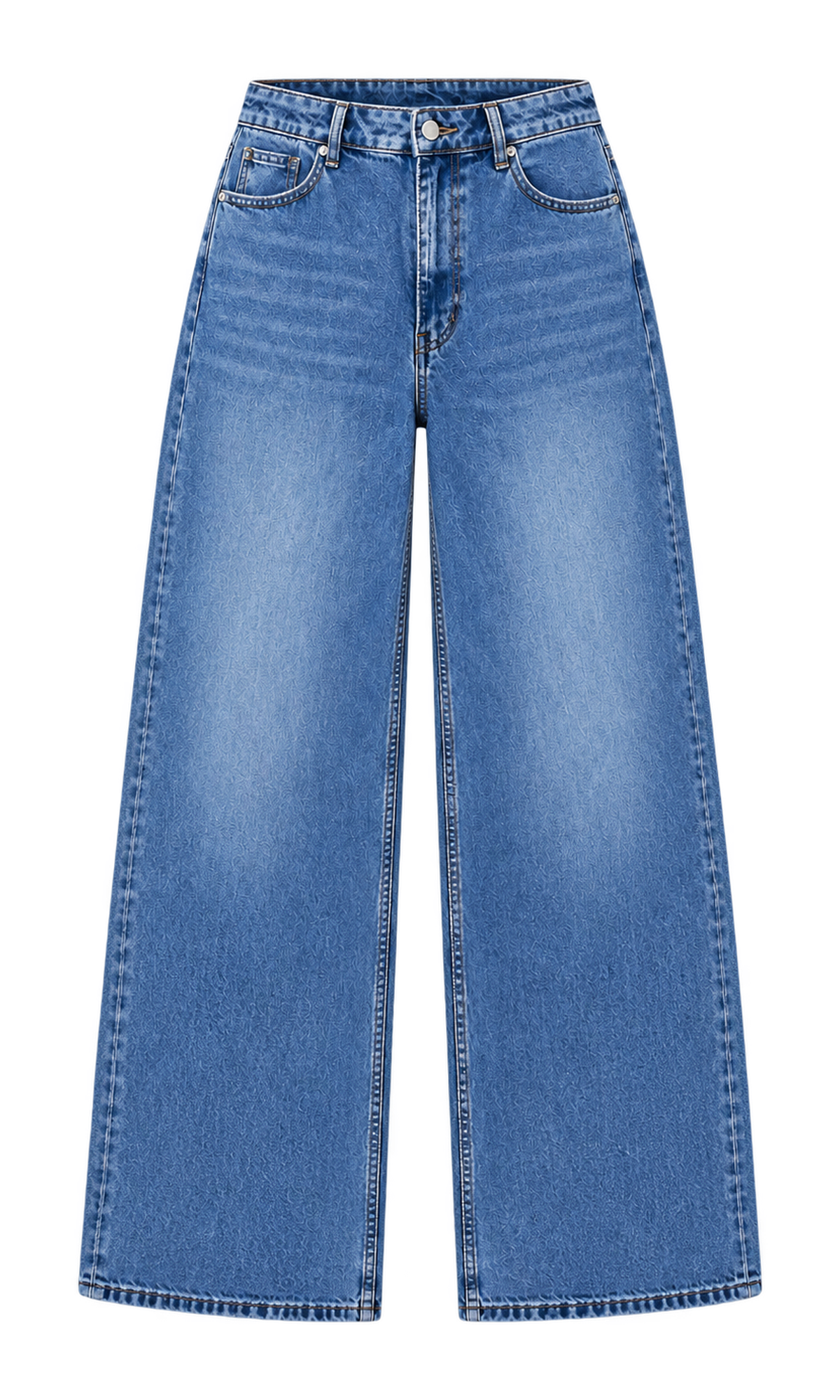 Classic Wide-Leg Cotton Jeans