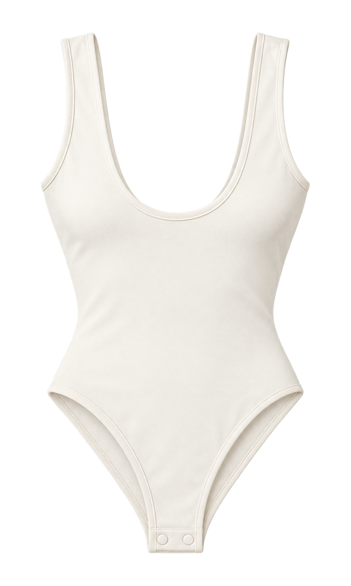 Scoop-Neck Stretch-Cotton Bodysuit