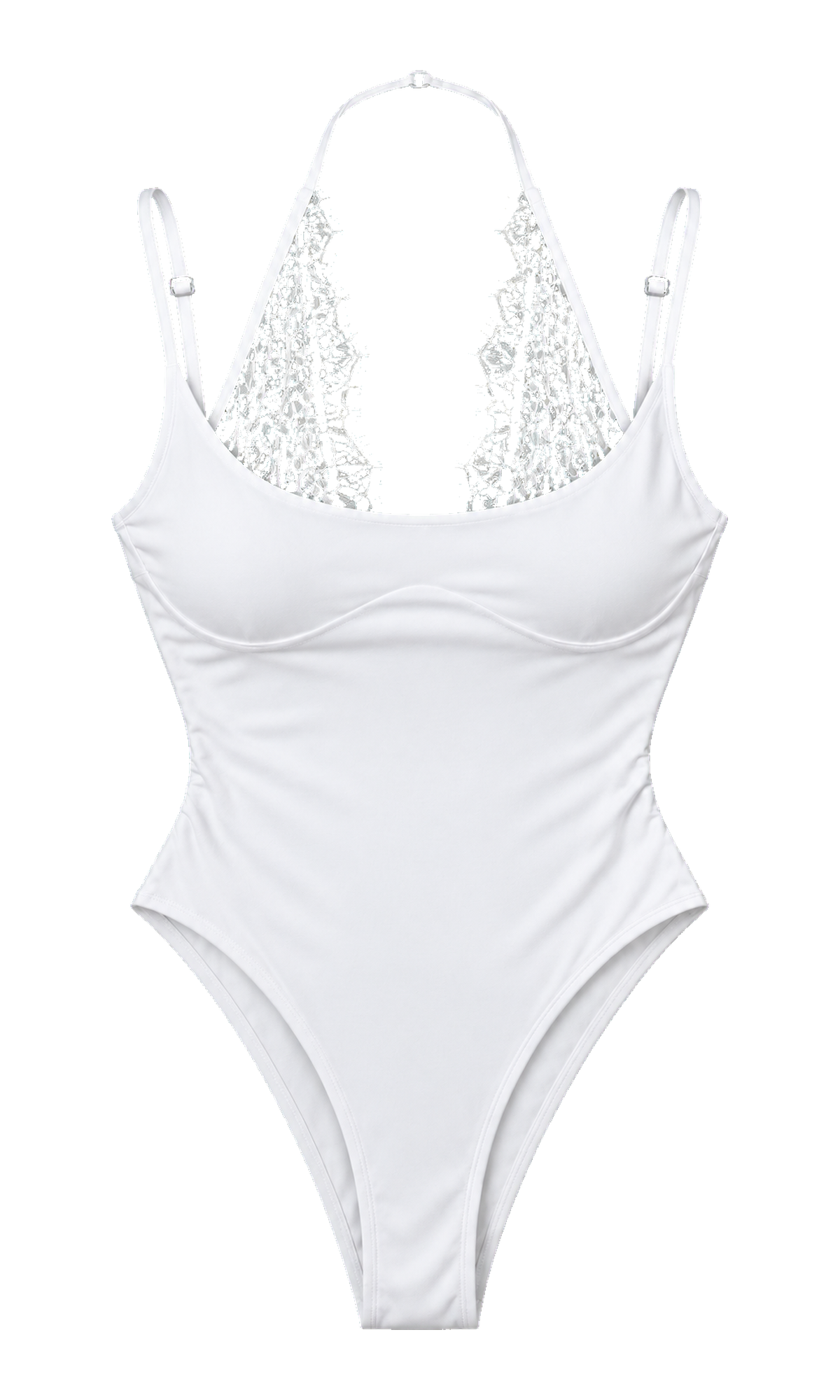 Lace-Halter Cami Bodysuit