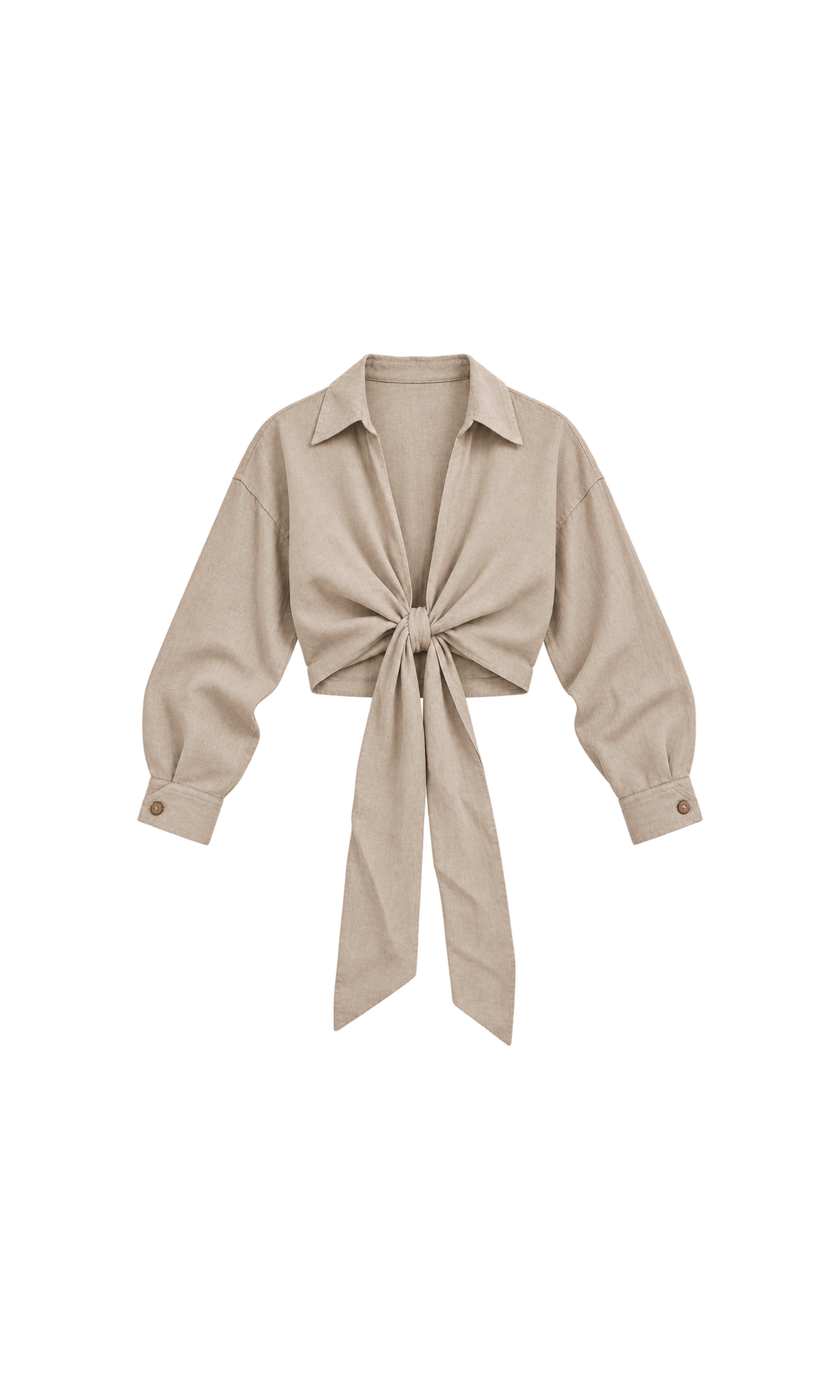 Camisa corta anudada