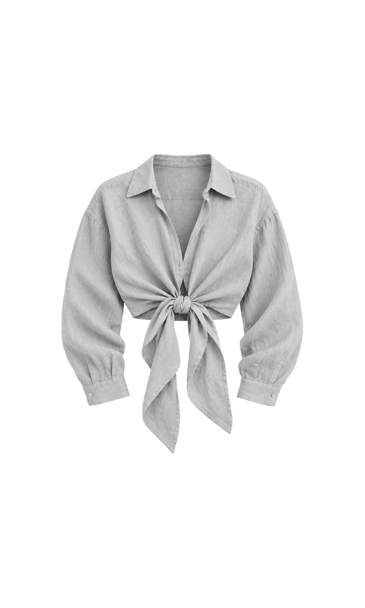 Leinenhemd mit Bindebändern