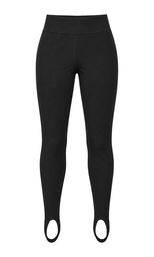 Stretch Stirrup Leggings, Black