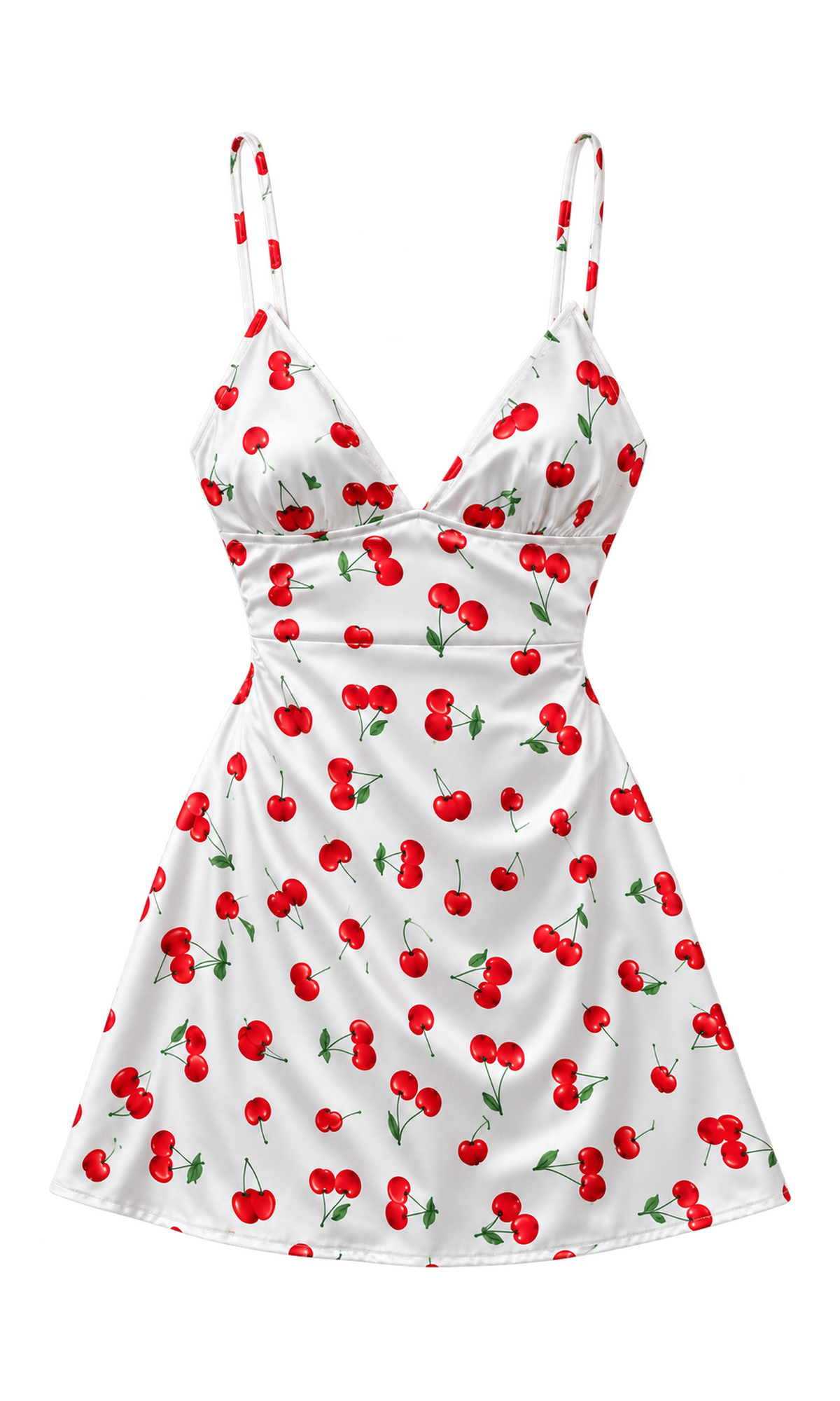 Printed V-Neck Mini Dress